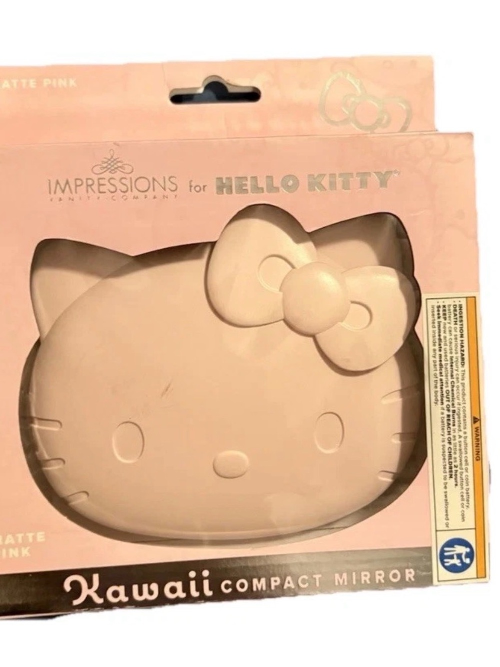 Hello Kitty Matte Pink Kawaii Compact Mirror